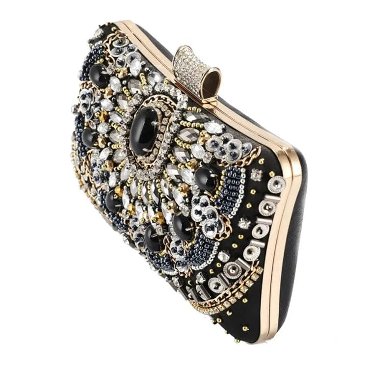 unique sequin diamond crystal clutch bag luxury wedding party rhinestone clutch evening purse