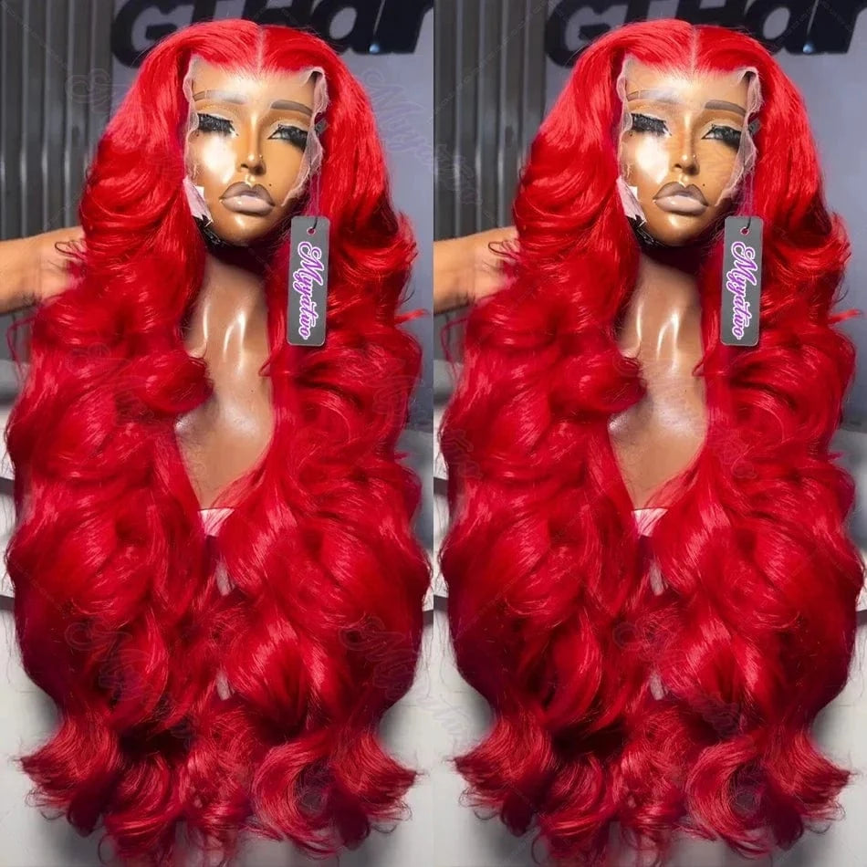 United States / 30inches / 180%|13x4 Hd Lace Wig 30 40 inch 99J Burgundy 13x6 Hd Lace Frontal Wigs Human Hair Wig Brazilian Red Colored Body Wave 13x4 Lace Front Wig For Women
