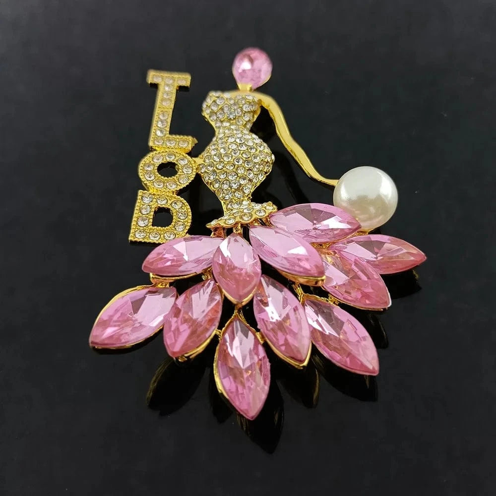 university society Girl Dress Gold Red Eta Phi Beta Lady Girl Red Rhinestone TLOD Dress Sorority Brooches Gamma Phi Delta