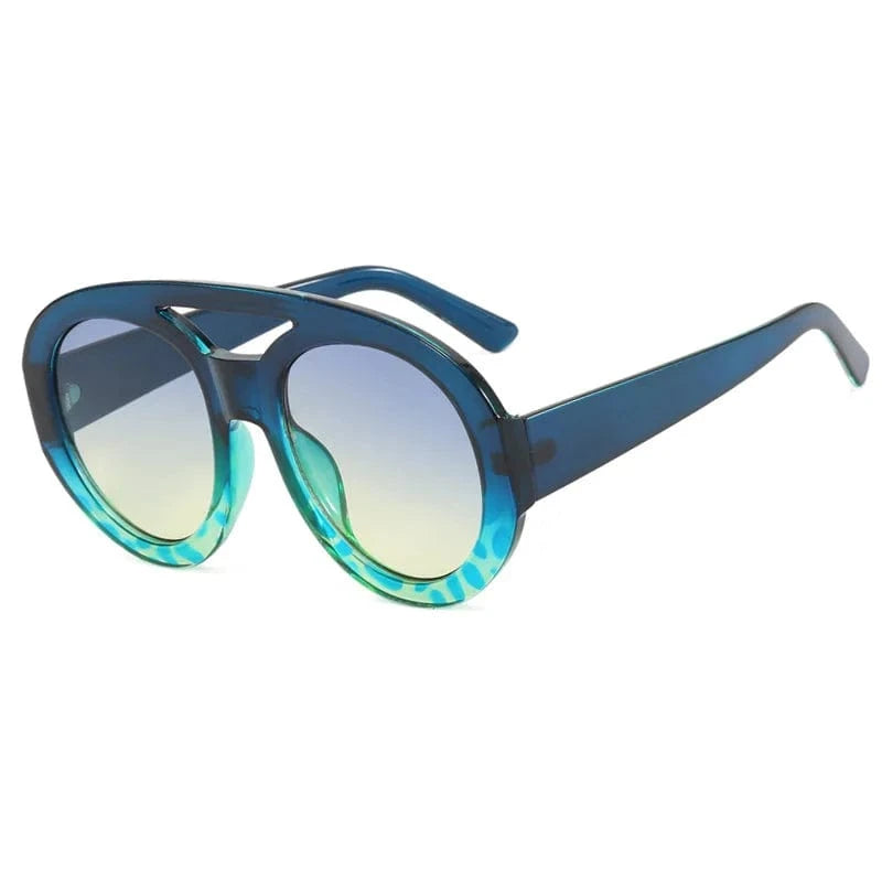 UNOC 2024 Fashion Retro Sunglasses Classic Double Top Frog Unisex Big Frame Sunglasses