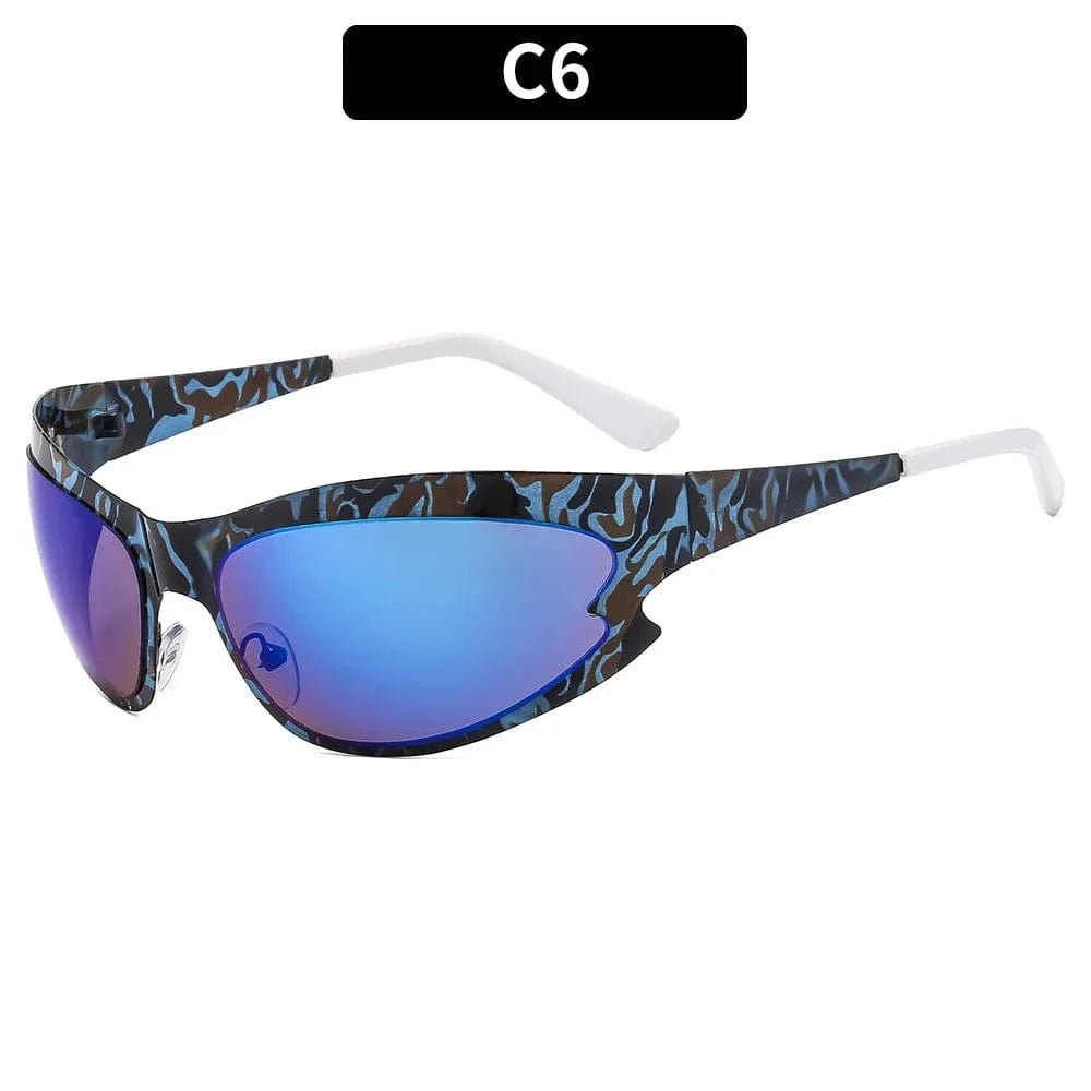 UNOC Newest Custom Shades Sunglasses Uv400 Gafas De Sol Outdoor Windproof Classic Thick Frame Square Y2k Sunglasses 2024