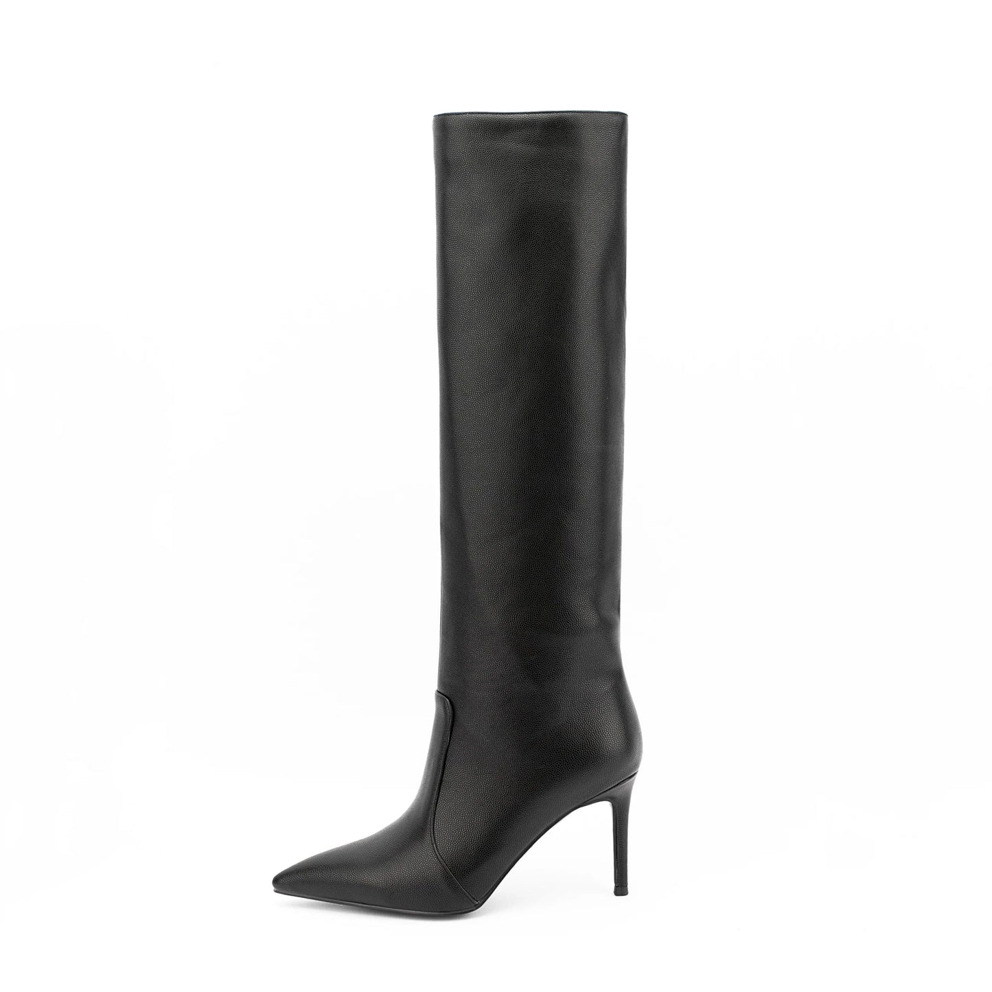 US10-10.5/Eur40 / Black New Women Shoes Stiletto Heels Over-the-knee Boots Litchi Skin Women's Plus Size High Thigh Boots