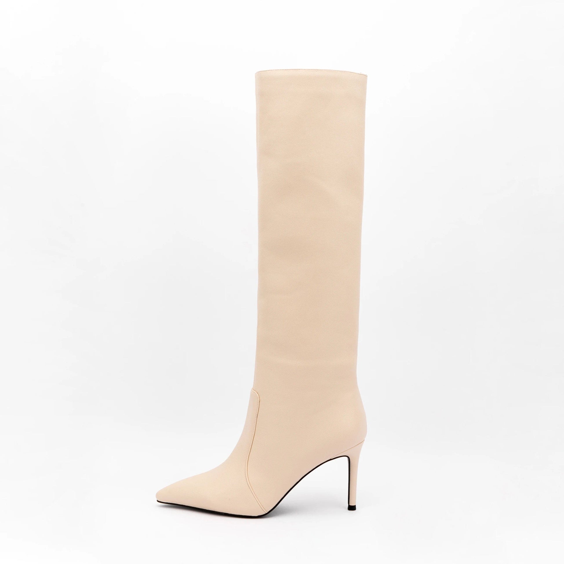 US9-9.5/Eur39 / Apricot New Women Shoes Stiletto Heels Over-the-knee Boots Litchi Skin Women's  Plus Size  High Thigh Boots