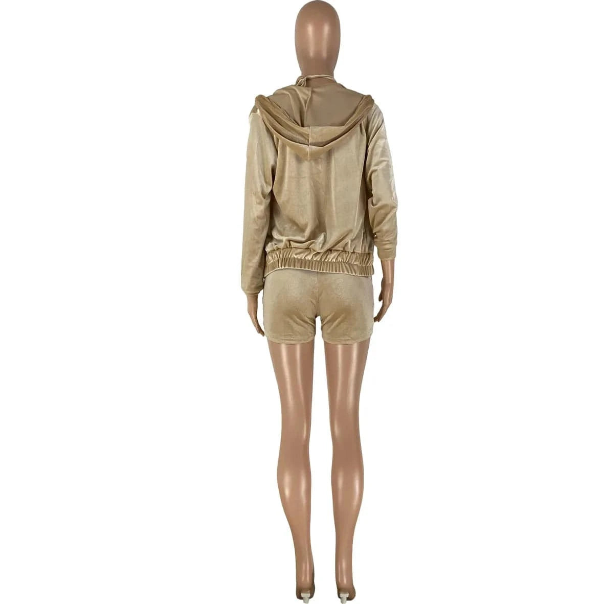 Velvet Shorts Pant Set Long Sleeve Women Jogging Suit Set Clothing Winter Fleece Women Hoodie Winter Jogger Sets Women