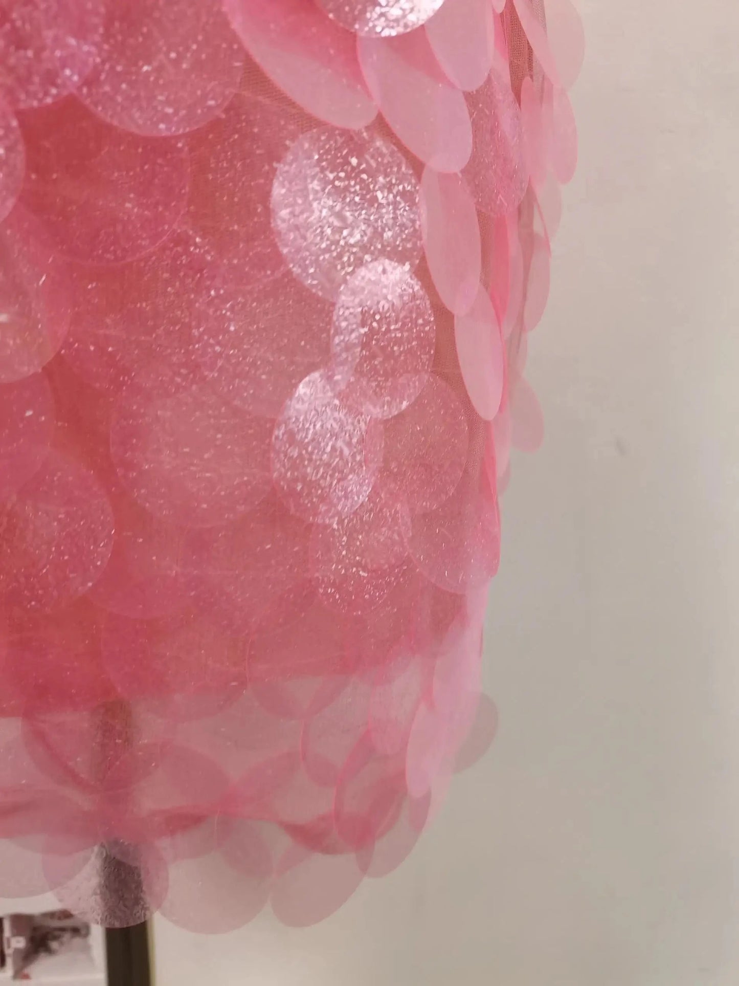 VGH Sexy Patchwork Sequined Camisole Dress for Women O Neck Sleeveless Spliced Crisscross Bandage Backless Mini Dresses Female