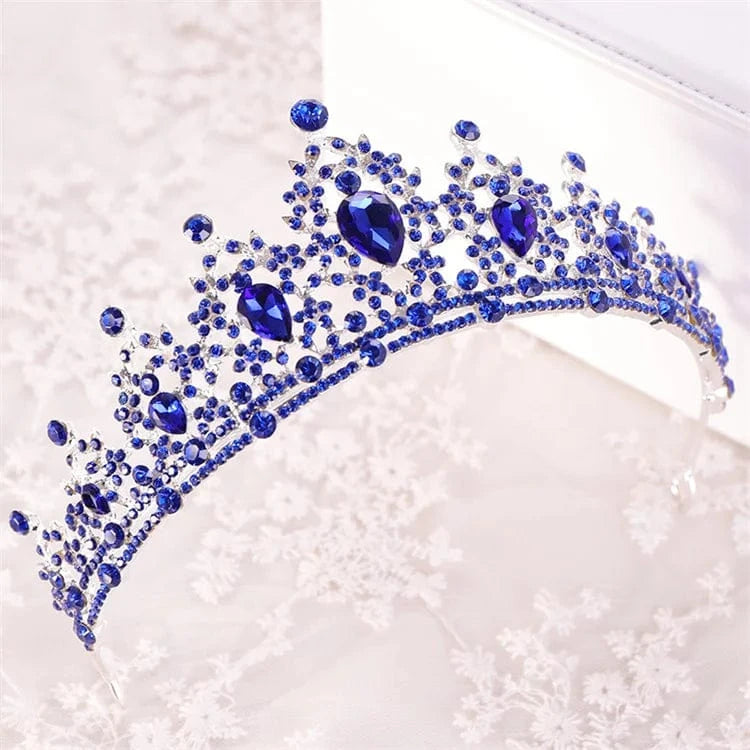 Vintage Gold Wedding Baroque Rhinestone Crystal Crown Queen Tiara Prom Party Bridal Hair Accessories Jewelry