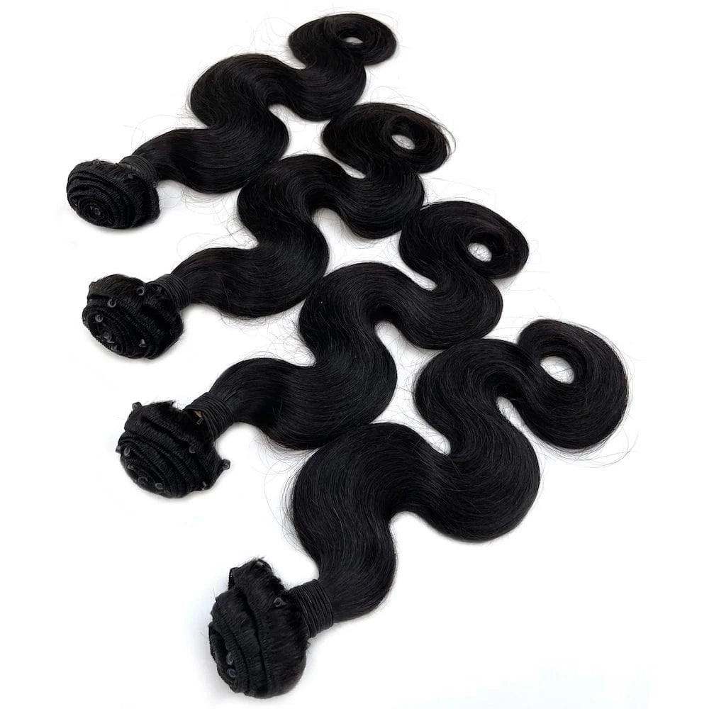 VMAE 100g Natural Color Body Deep Water Loose Wave Kinky Straight Human Hair Extension with Micro Beads Soft Remy Hair Grade