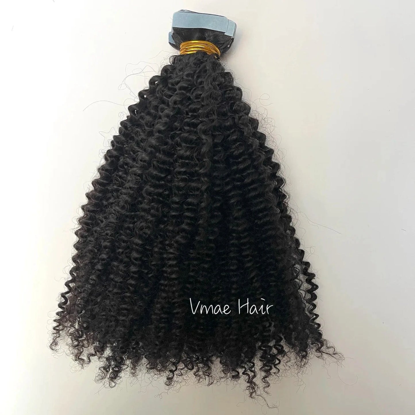 Vmae 100g Remy Raw 3A 4A 4B 4C Cambodian Deep Afro Kinky Curly Tape In Hair Extensions Human Hair