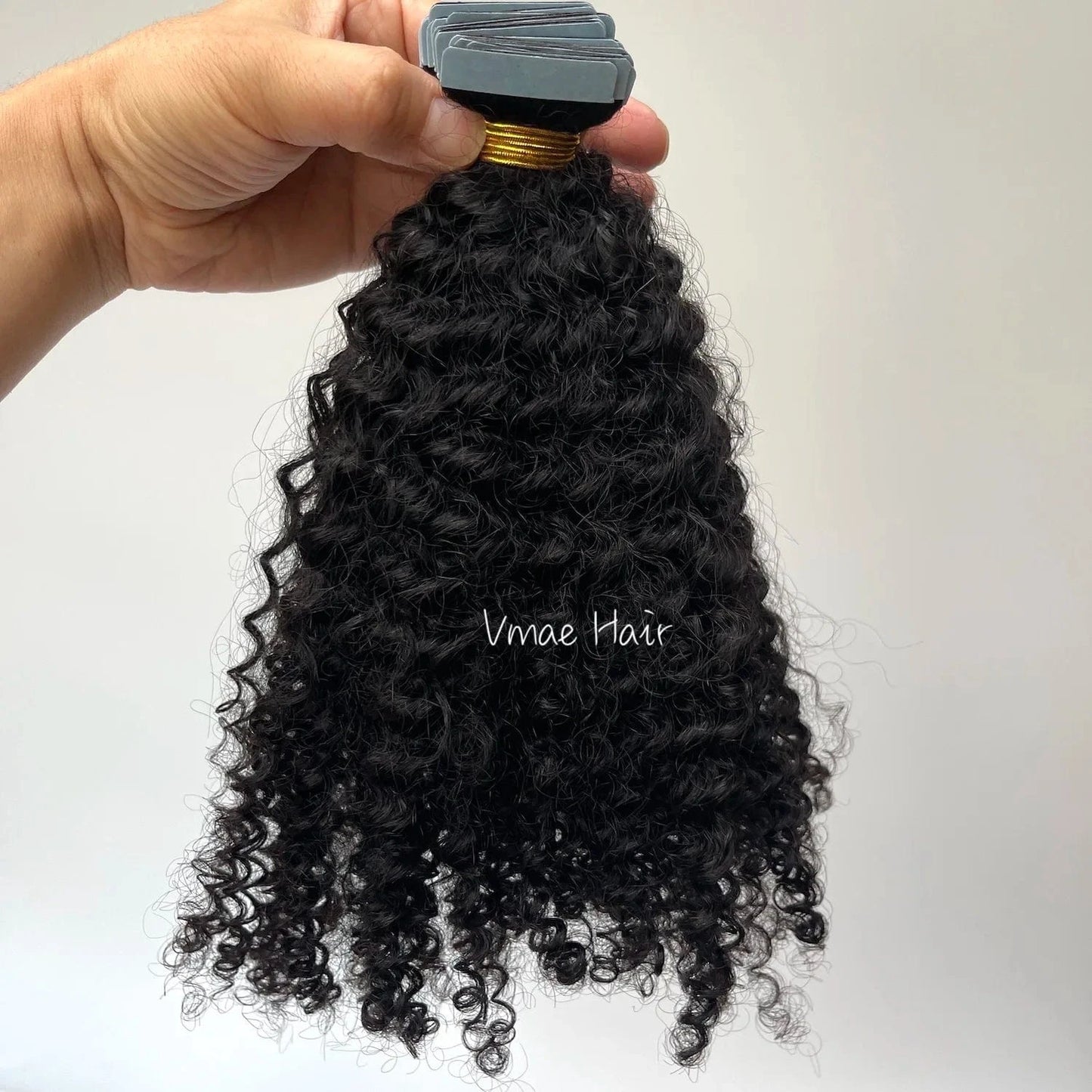 Vmae 100g Remy Raw 3A 4A 4B 4C Cambodian Deep Afro Kinky Curly Tape In Hair Extensions Human Hair