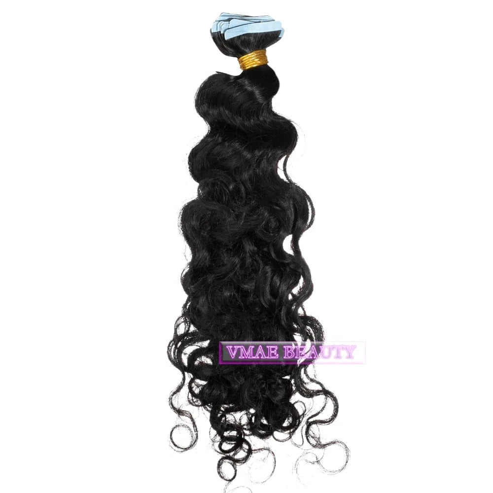 Vmae 100g Remy Raw 3A 4A 4B 4C Cambodian Deep Afro Kinky Curly Tape In Hair Extensions Human Hair