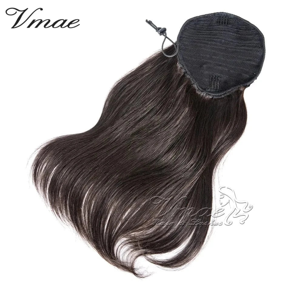 VMAE 100g Virgin Raw Cuticle Aligned Afro Kinky Curly Ponytails Wrap Around Drawstring Ponytail Human Hair Extensions
