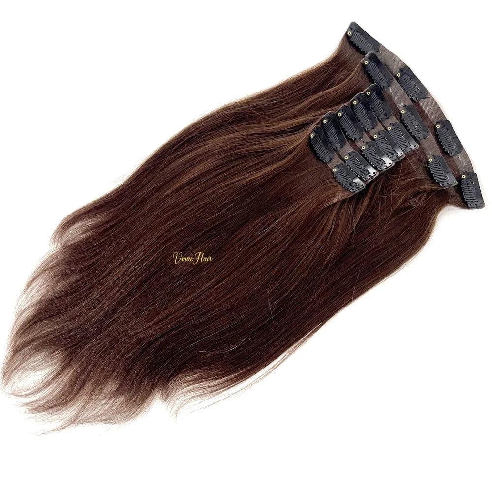VMAE 100g Yaki Straight Wholesale Remy Hair Extension Indian Raw Cuticle Aligned Seamless PU Invisible Clip Ins Afro Kinky Curly