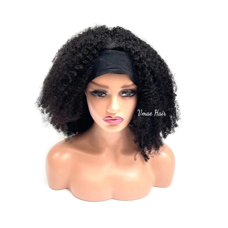 VMAE Cuticle Aligned Wig Vendors Vietnamese Raw Human Hair Afro Kinky Curly Headband Wigs Human Hair for Black Women