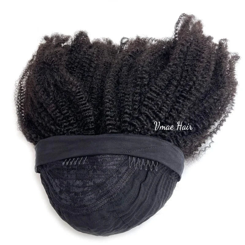 VMAE Cuticle Aligned Wig Vendors Vietnamese Raw Human Hair Afro Kinky Curly Headband Wigs Human Hair for Black Women