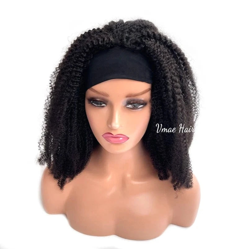 VMAE Cuticle Aligned Wig Vendors Vietnamese Raw Human Hair Afro Kinky Curly Headband Wigs Human Hair for Black Women