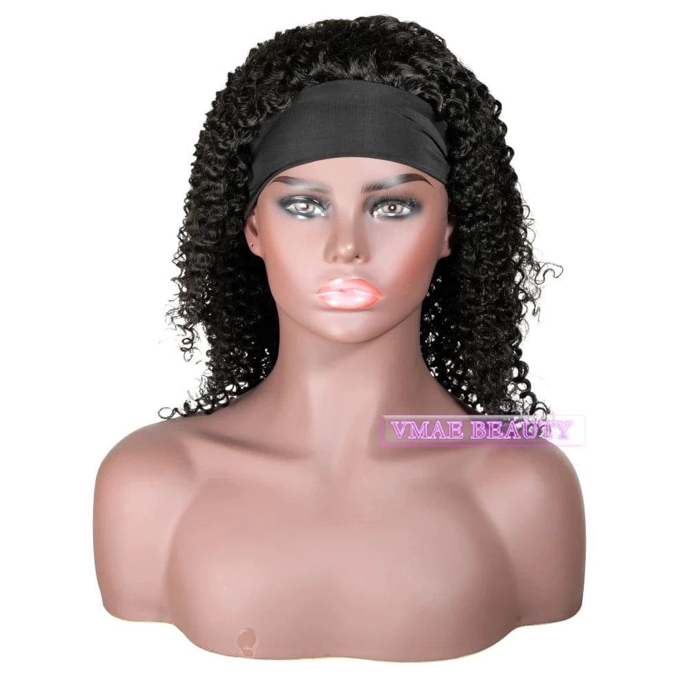 VMAE Cuticle Aligned Wig Vendors Vietnamese Raw Human Hair Afro Kinky Curly Headband Wigs Human Hair for Black Women