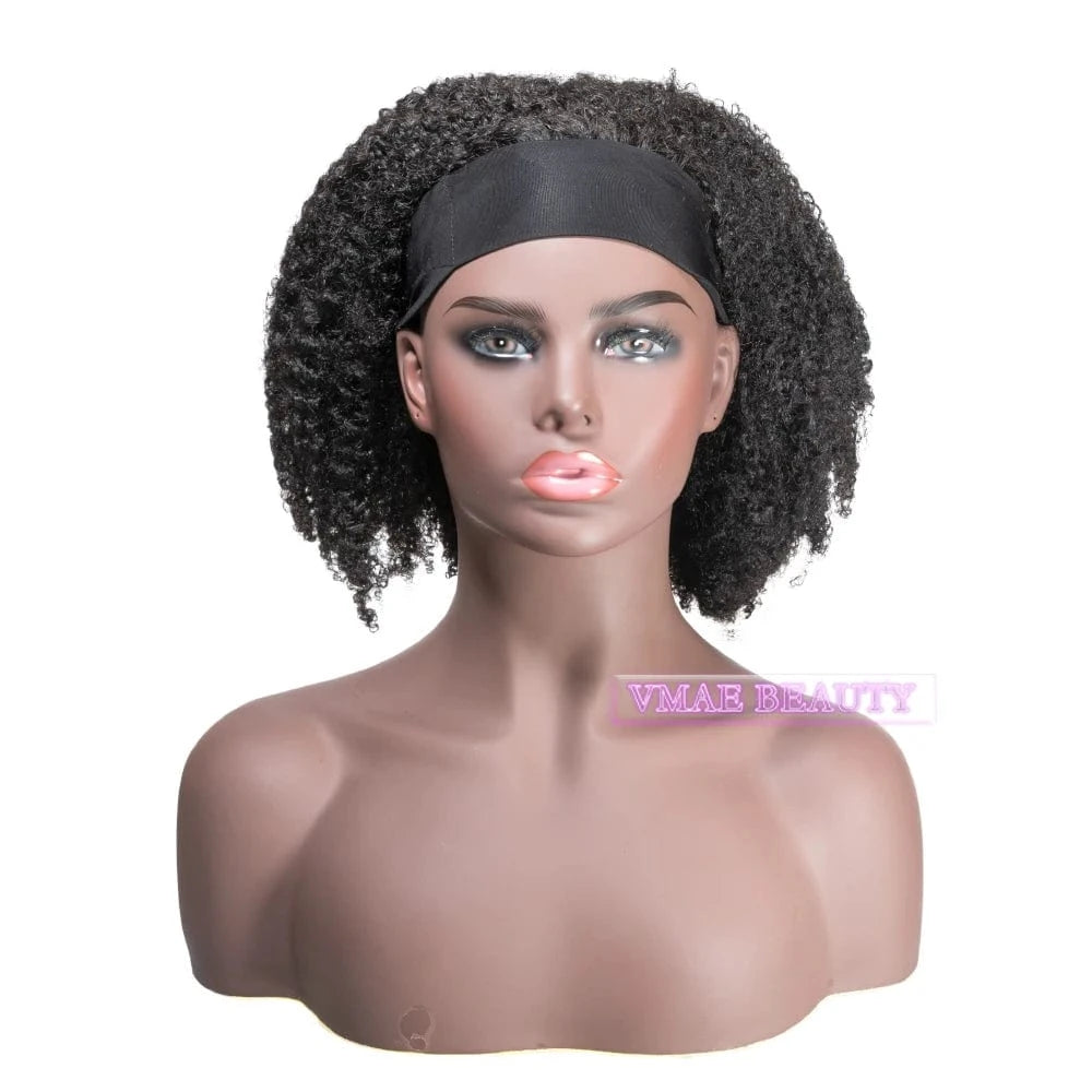 VMAE Cuticle Aligned Wig Vendors Vietnamese Raw Human Hair Afro Kinky Curly Headband Wigs Human Hair for Black Women