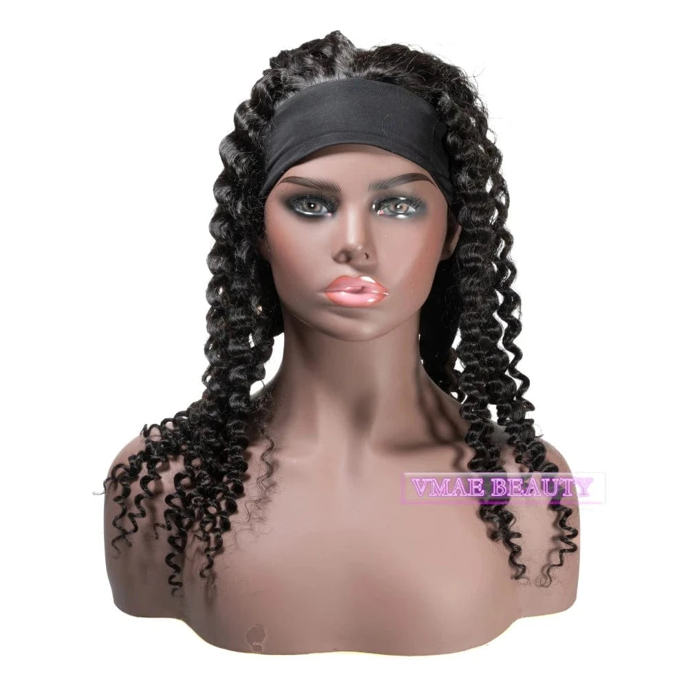 VMAE Cuticle Aligned Wig Vendors Vietnamese Raw Human Hair Afro Kinky Curly Headband Wigs Human Hair for Black Women