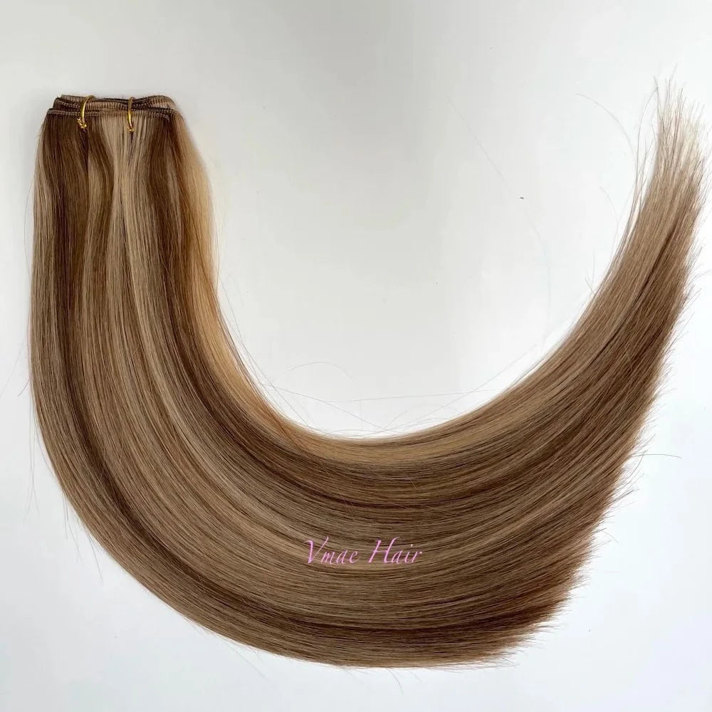 VMAE Double Drawn 613 60 Blonde Silver Straight Piano Blend Smooth and Aligned Russian Cuticle Remy Hair Extension Bundles