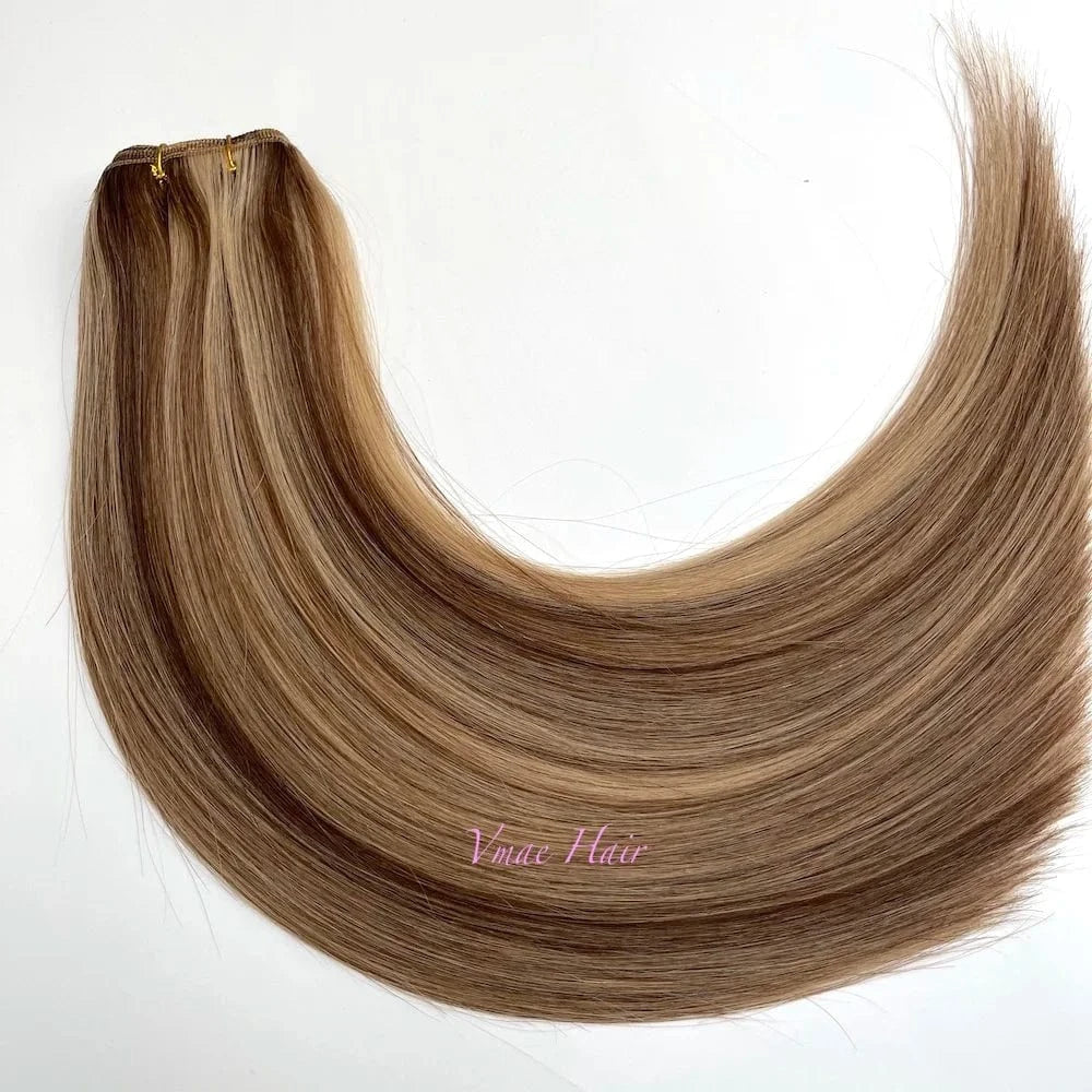VMAE Double Drawn 613 60 Blonde Silver Straight Piano Blend Smooth and Aligned Russian Cuticle Remy Hair Extension Bundles