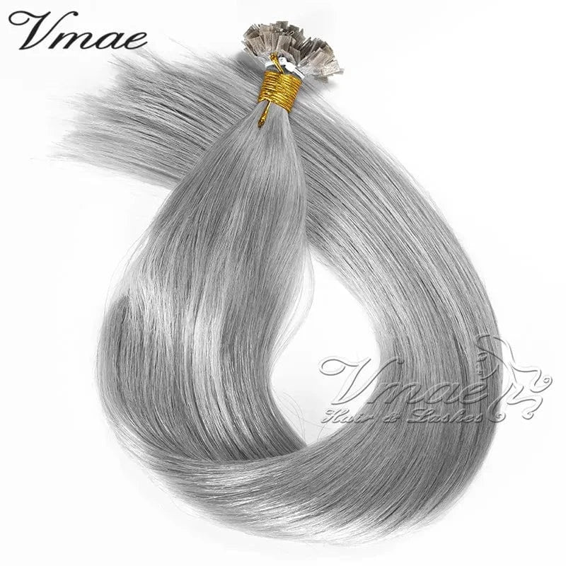 VMAE European Straight 60 613 Blond Virgin Cuticle Aligned Remy Double Drawn Flat Tip 100 Keratin Tip Human Hair Extensions