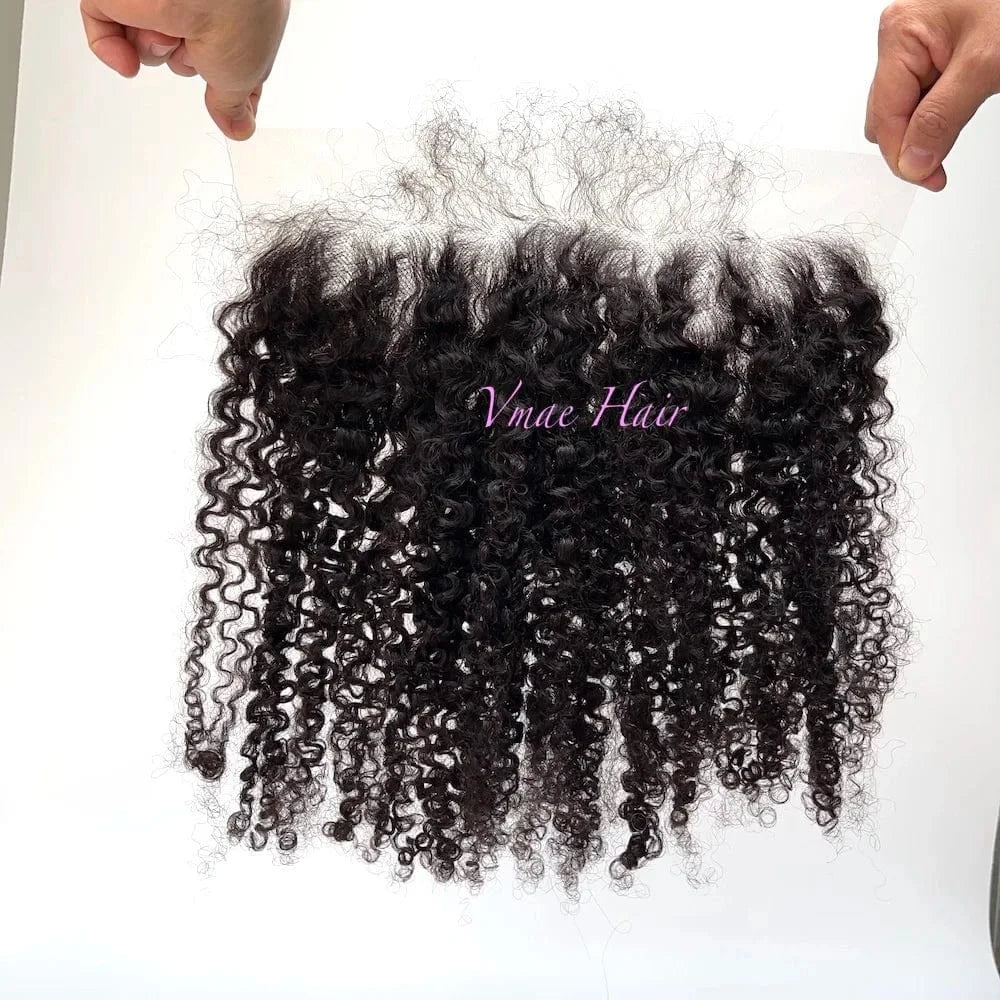 VMAE Raw Cuticle Aligned Afro Kinky Curly Wavy Body Wave Closure and Frontals bundles Human Hair with Frontal and Closure