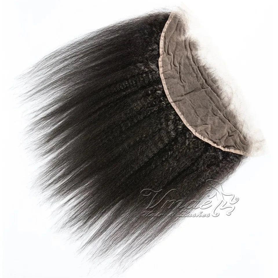 VMAE Raw Deep Afro Kinky Curly Wavy Bundles Cuticle Aligned Human Hair with Frontal and Closure Baby Hair Styles 3B Wave Curl