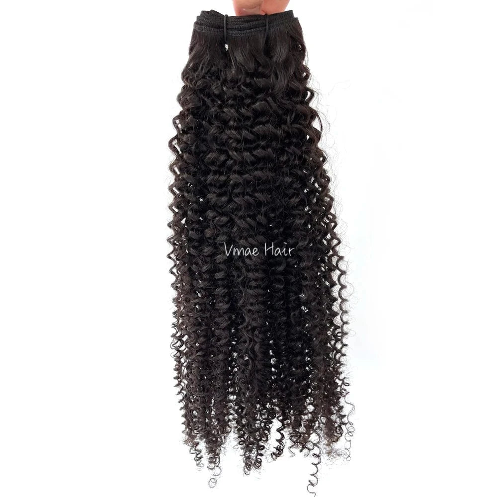VMAE Raw Deep Afro Kinky Curly Wavy Bundles Cuticle Aligned Human Hair with Frontal and Closure Baby Hair Styles 3B Wave Curl