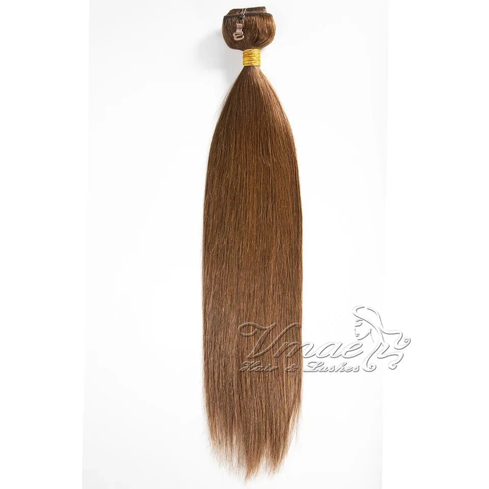 VMAE Remy Blonde Highlight Color Straight Russian Cuticle Aligned Raw Virgin Halo Hair Extensions Human Hair