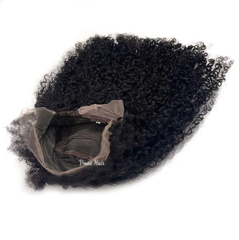 VMAE Remy INDIAN Raw Wig Vendors Wholesale Afro Kinky Curly 13*6 HD Human Hair Lace Front Wig Lace Front Wigs for Black Women