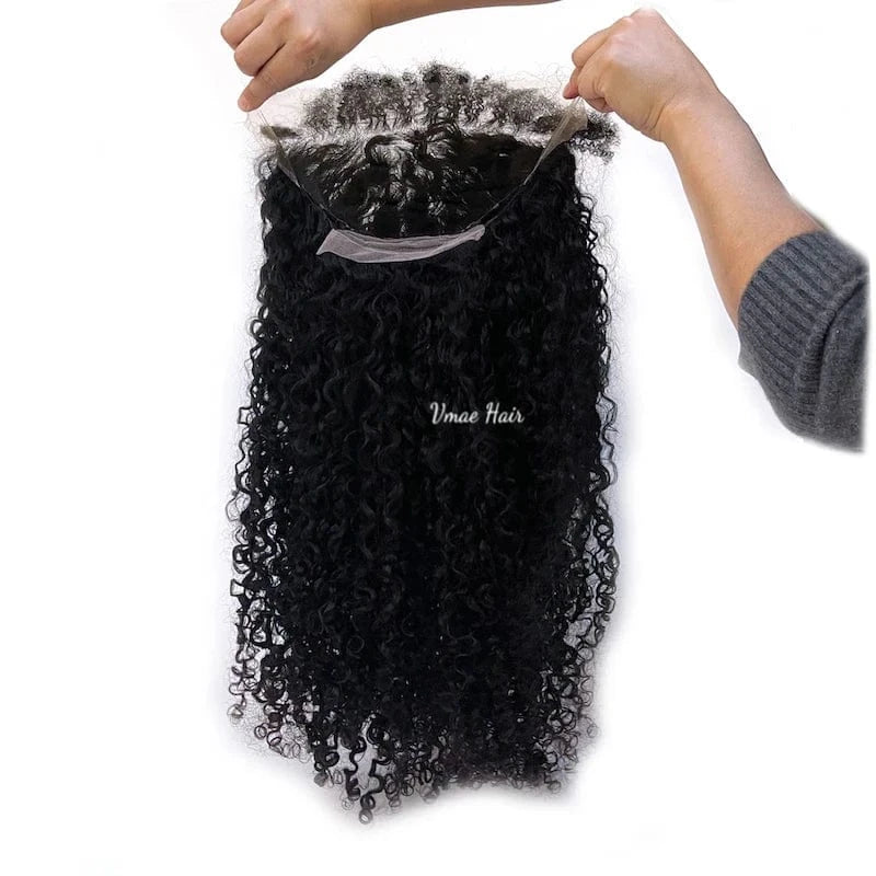 VMAE Remy INDIAN Raw Wig Vendors Wholesale Afro Kinky Curly 13*6 HD Human Hair Lace Front Wig Lace Front Wigs for Black Women