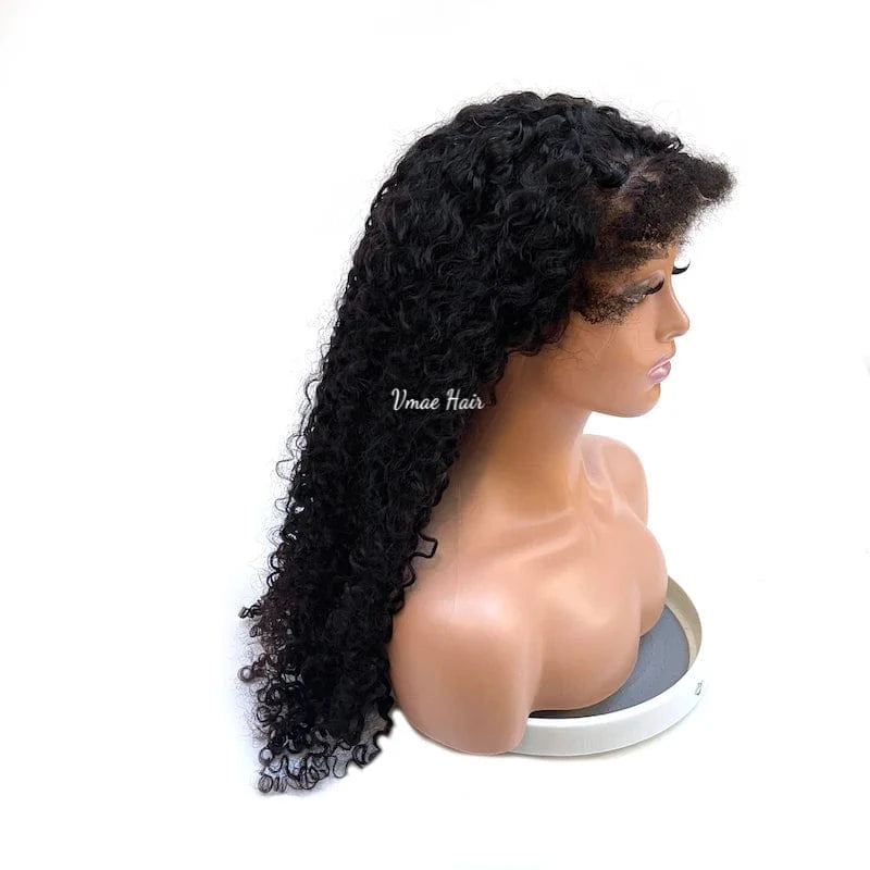 VMAE Remy INDIAN Raw Wig Vendors Wholesale Afro Kinky Curly 13*6 HD Human Hair Lace Front Wig Lace Front Wigs for Black Women