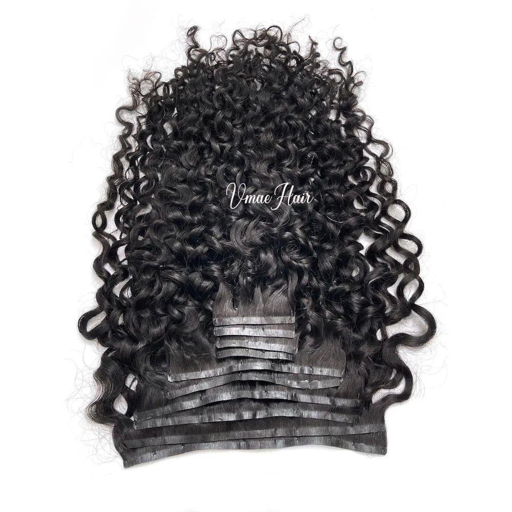 VMAE Seamless clip ins Indian Raw Cuticle Aligned more invisible soft clip in with thinner edge Human Hair Extensions