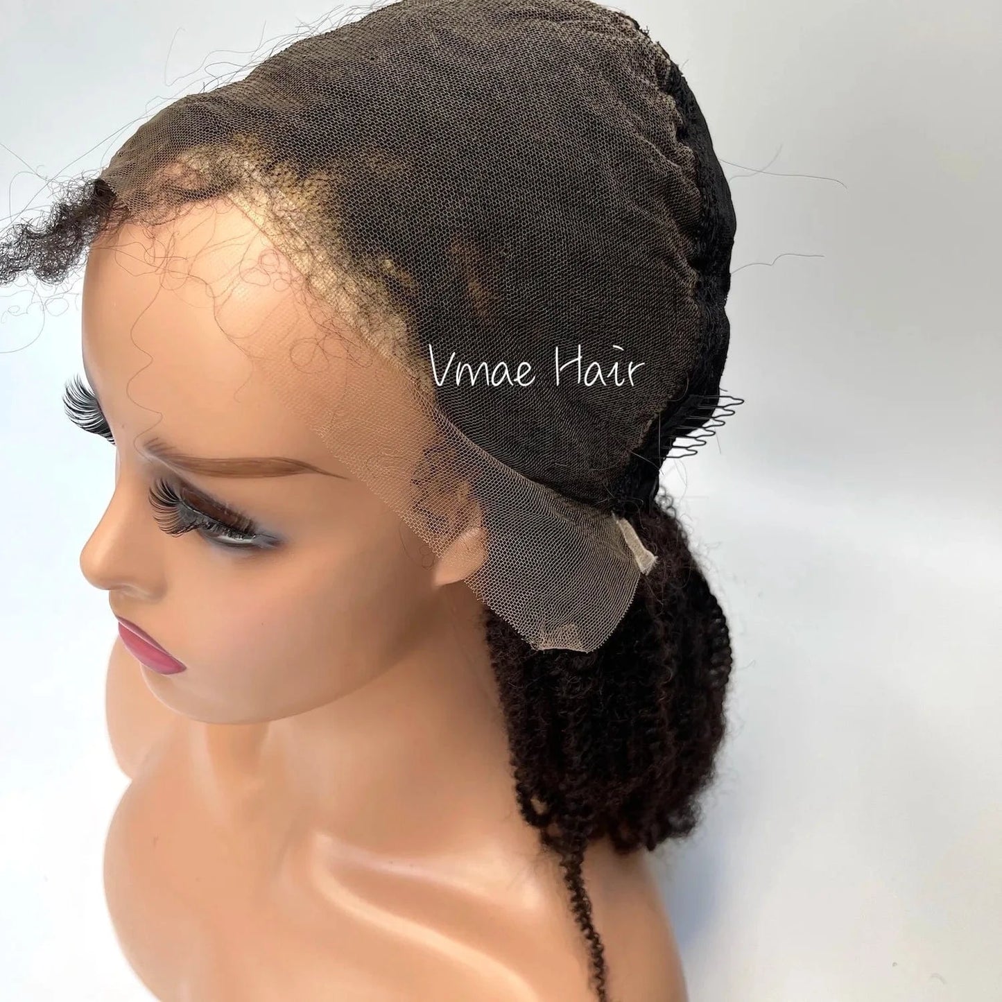 VMAE Unprocessed Mongolian Virgin Raw 150% Afro Kinky Curly 4B Human Hair 13*6 Lace Frontal Wig Lace Front Wigs for Black Women