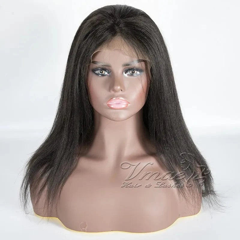 VMAE Vietnamese Wholesale Afro Kinky Curly Lace Frontal Cuticle Aligned Raw Human Hair Wigs Lace Front Wigs for Black Women