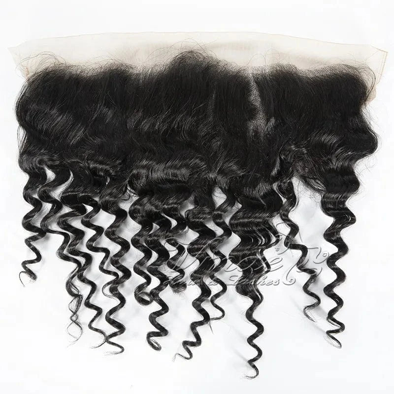 VMAE Wholesale 13*4 Afro Kinky Curly Cuticle Aligned Raw Vietnamese Human Hair Transparent HD Lace Frontal