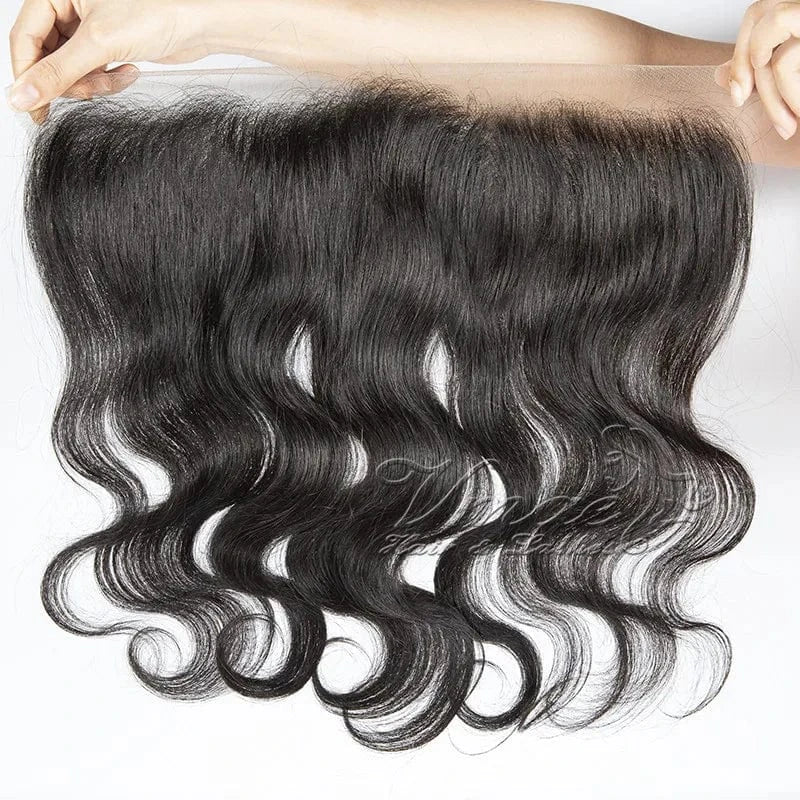 VMAE Wholesale 13*4 Afro Kinky Curly Cuticle Aligned Raw Vietnamese Human Hair Transparent HD Lace Frontal