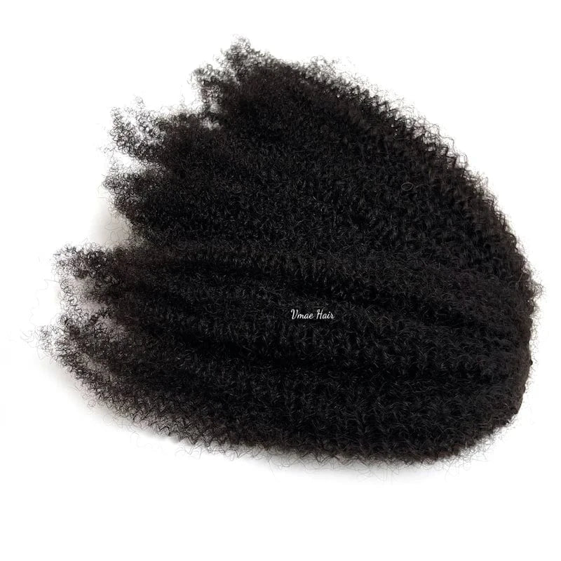 VMAE Wholesale 4B 4C Afro Kinky Curly Hair Extension Vietnamese Raw Cuticle Aligned Seamless PU Invisible Clip Ins Wave Style