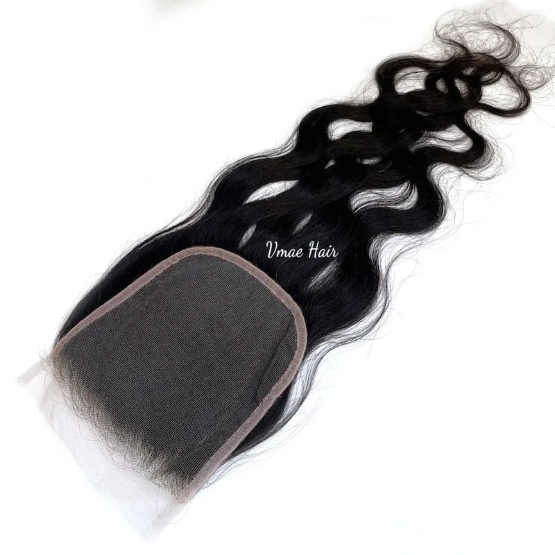 VMAE Wholesale Cuticle Aligned Body Natural Wave Remy Raw Brazilian Yaki Bone Straight Human Hair Bundles with Closure