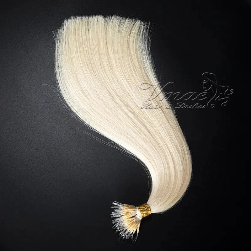 VMAE Wholesale Cuticle Aligned European Hair Blonde 613 60 1001 Remy Kreatin I Tip Plastic Tip Nano Hair Extensions Human Hair