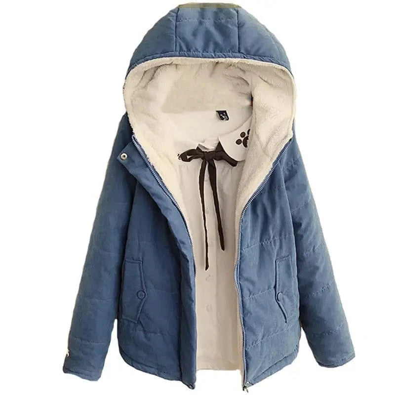warm coat plus size candy color cotton padded jacket female long parka womens wadded jaqueta feminina