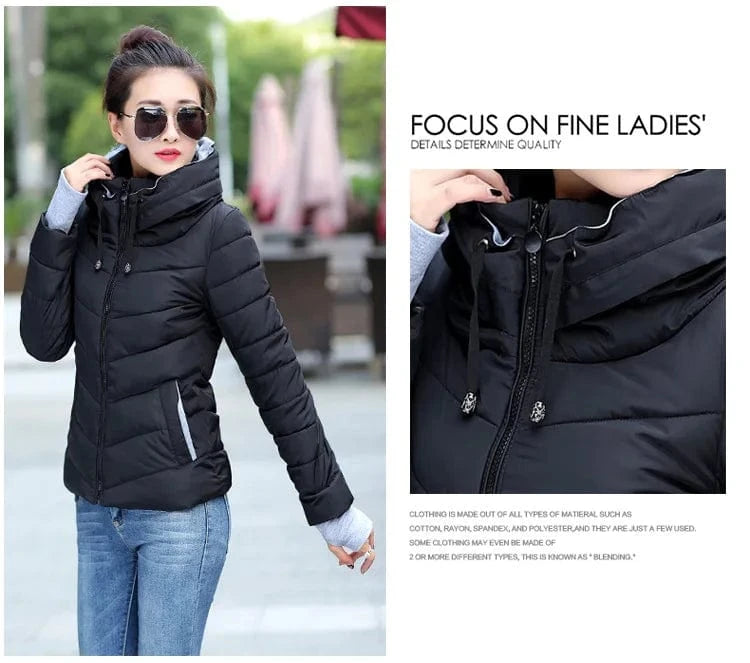 warm coat plus size candy color cotton padded jacket female long parka womens wadded jaqueta feminina