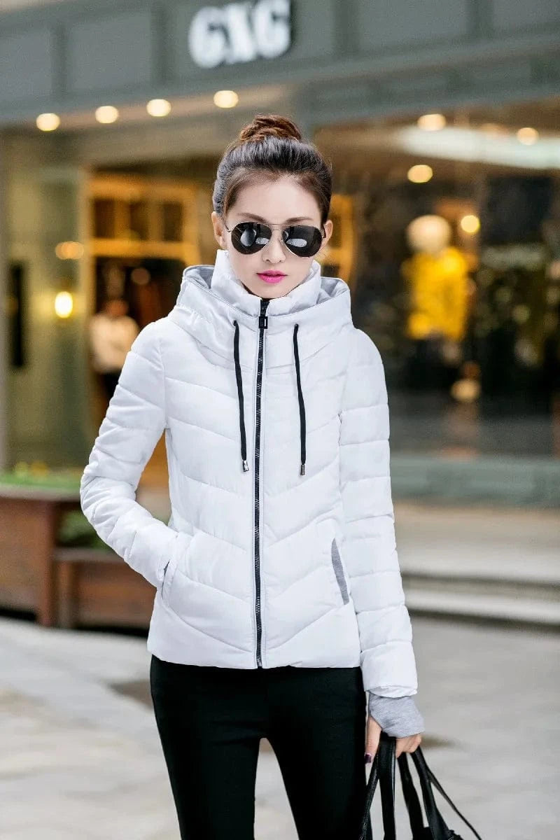 warm coat plus size candy color cotton padded jacket female long parka womens wadded jaqueta feminina