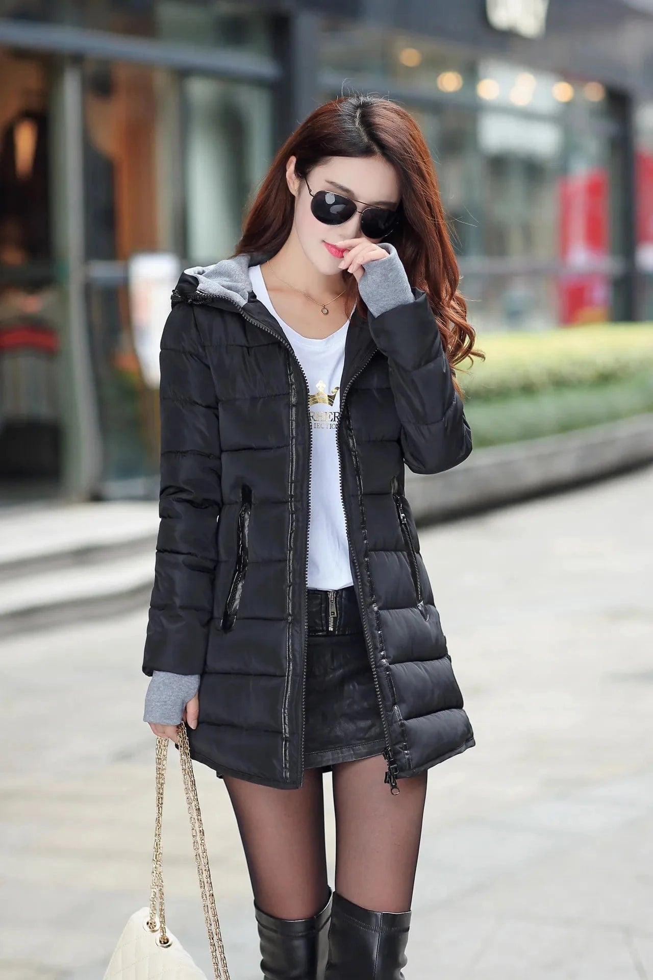 warm coat plus size candy color cotton padded jacket female long parka womens wadded jaqueta feminina