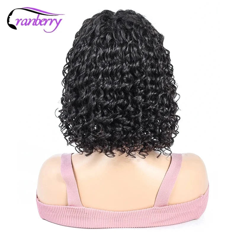 Water Wave 13*4 Bob Wig / 10 Inches Wig Vendors Quality Original Brazilian Perruque Short Bob 100% Virgin Human Hair Lace Front Wigs for Black Woman