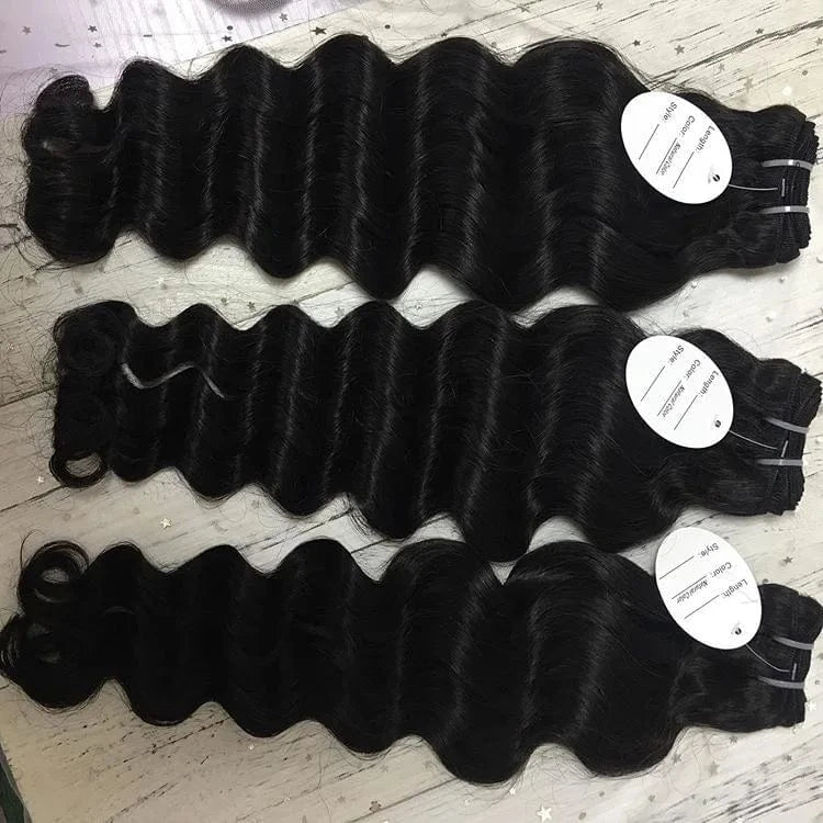 water wave / 30 Inches double weft hair bundles straight 100% human hair extension virgin hair wigs wholesale
