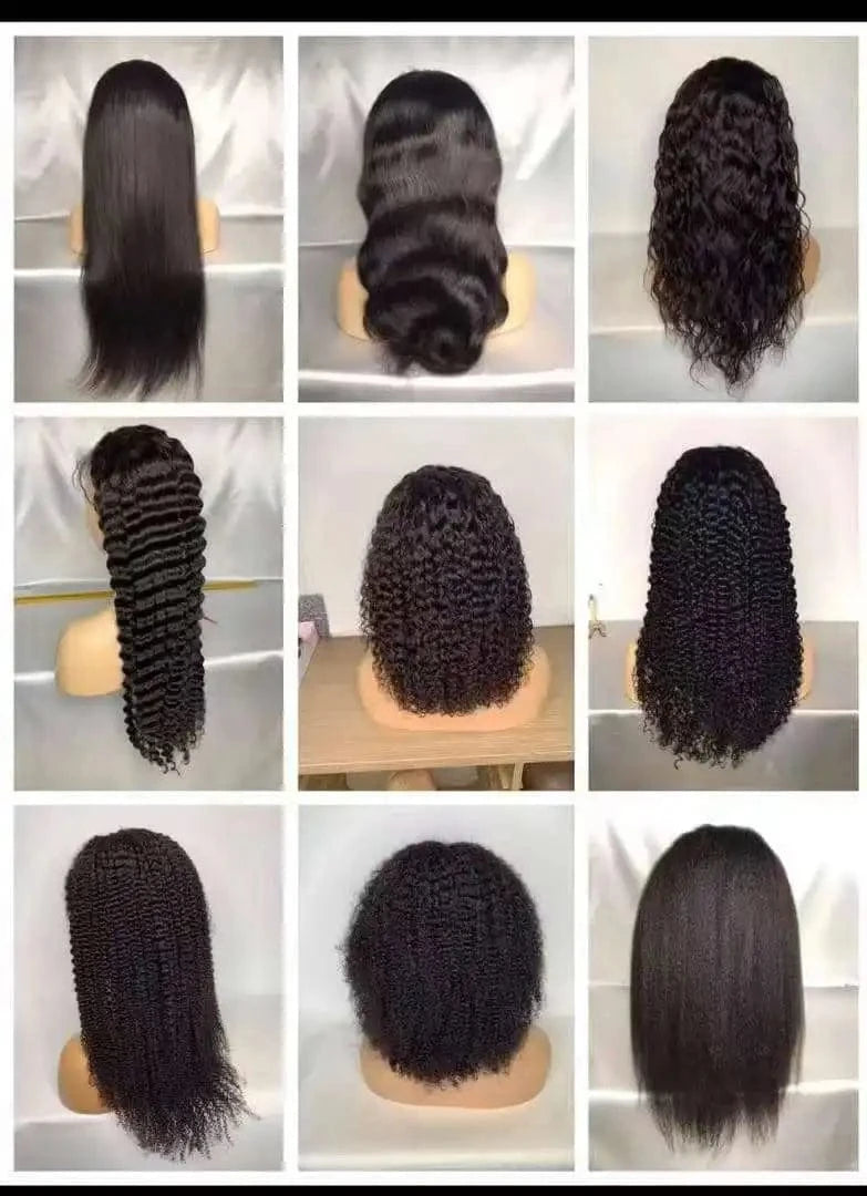 Water Wave Bob Wig With Bangs Bone Human Hair Wigs For Women Human Hair No Lace Full Machine Made Wigs Fringe