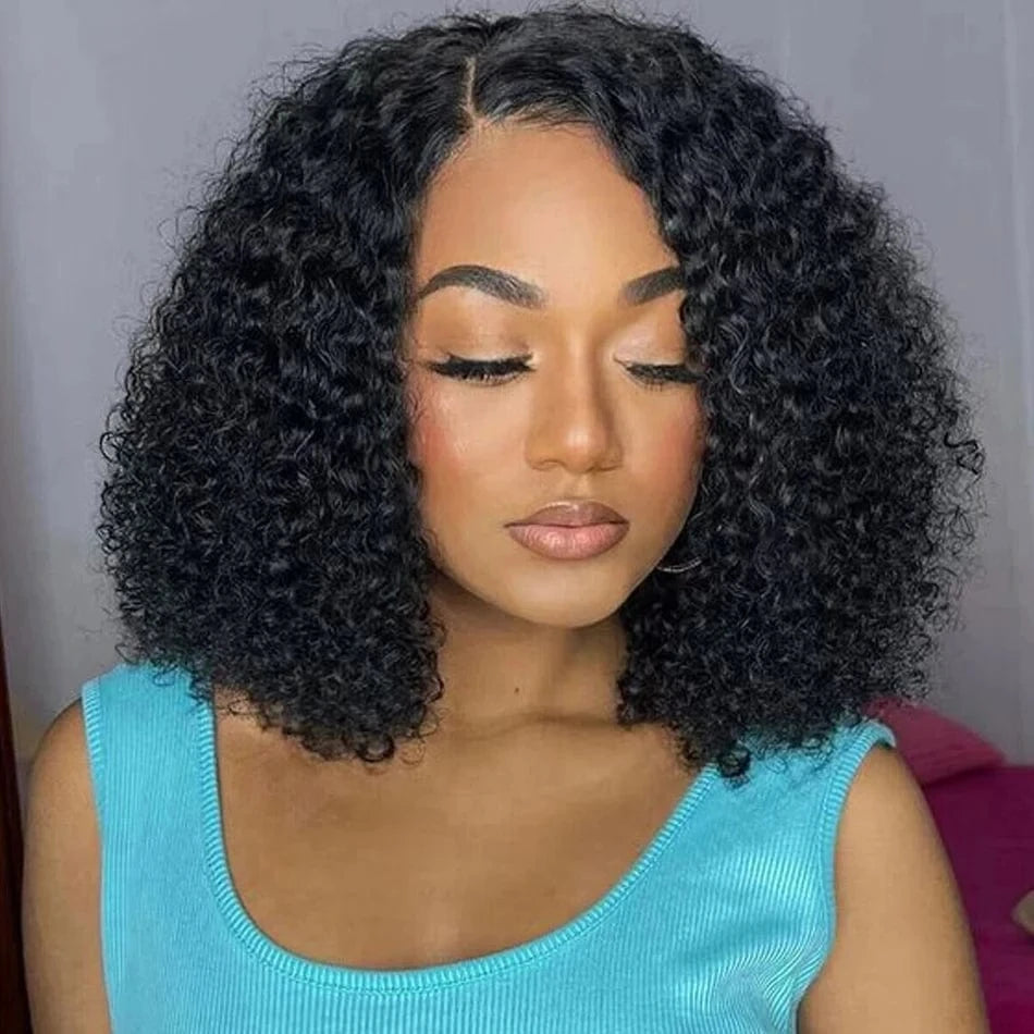 Water wave Remy Hair 13x4 Lace Front Wigs Human Hair Short Bob Wigs Pre Plucked With Baby Hair For Black Women