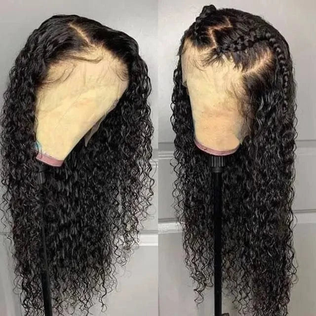 water wave wig / 24 Inches Sunlight kinky curly virgin brazilian cuticle aligned hair silk wig topper for women cheveux humain vierge en gros