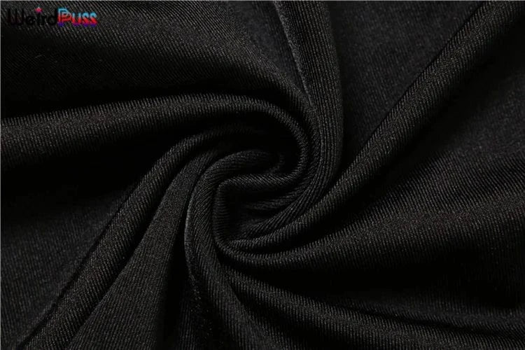 Weird Puss Hipster Fitness Jumpsuit Women Backless Sleeveless Deep v-Neck Cross Bandage Skinny Stretch Workout Sporty Streetwear